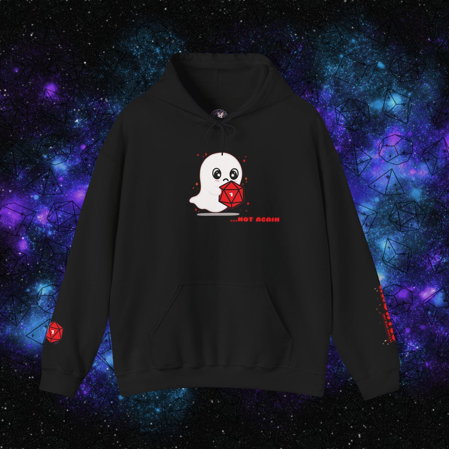 "Haunted (by Bad Rolls)" Unisex Graphic Hoodie