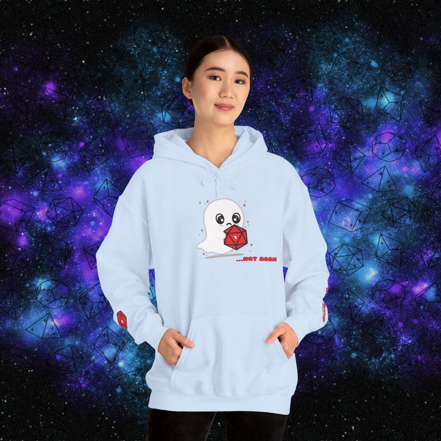 "Haunted (by Bad Rolls)" Unisex Graphic Hoodie