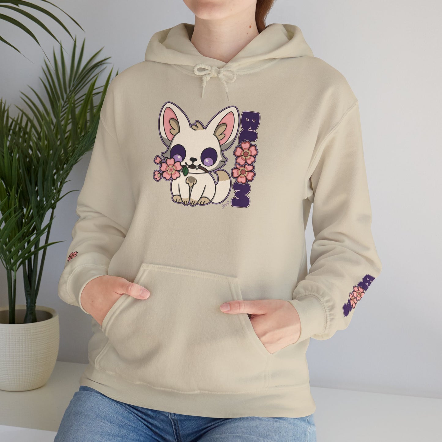 "Foxy Bloom" Unisex Graphic Hoodie