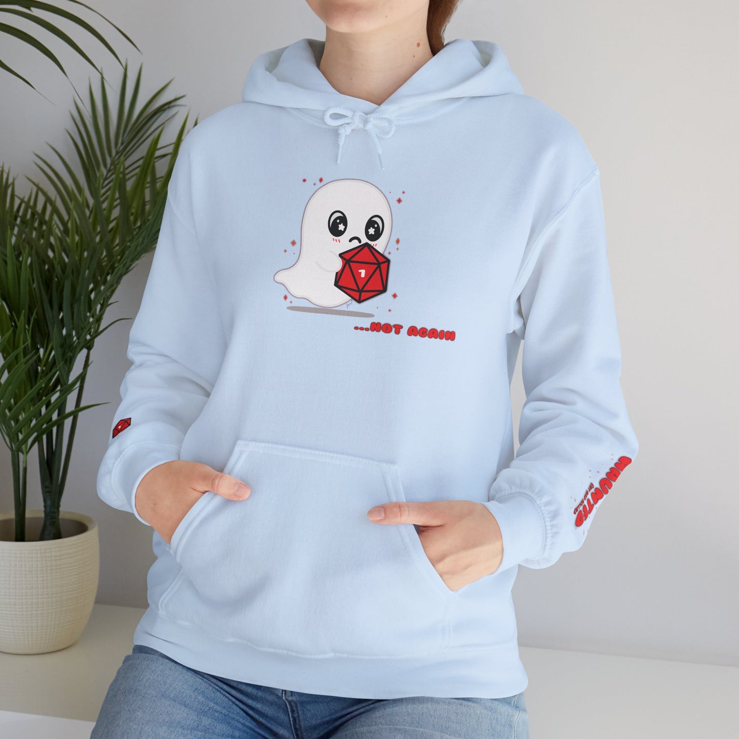 "Haunted (by Bad Rolls)" Unisex Graphic Hoodie