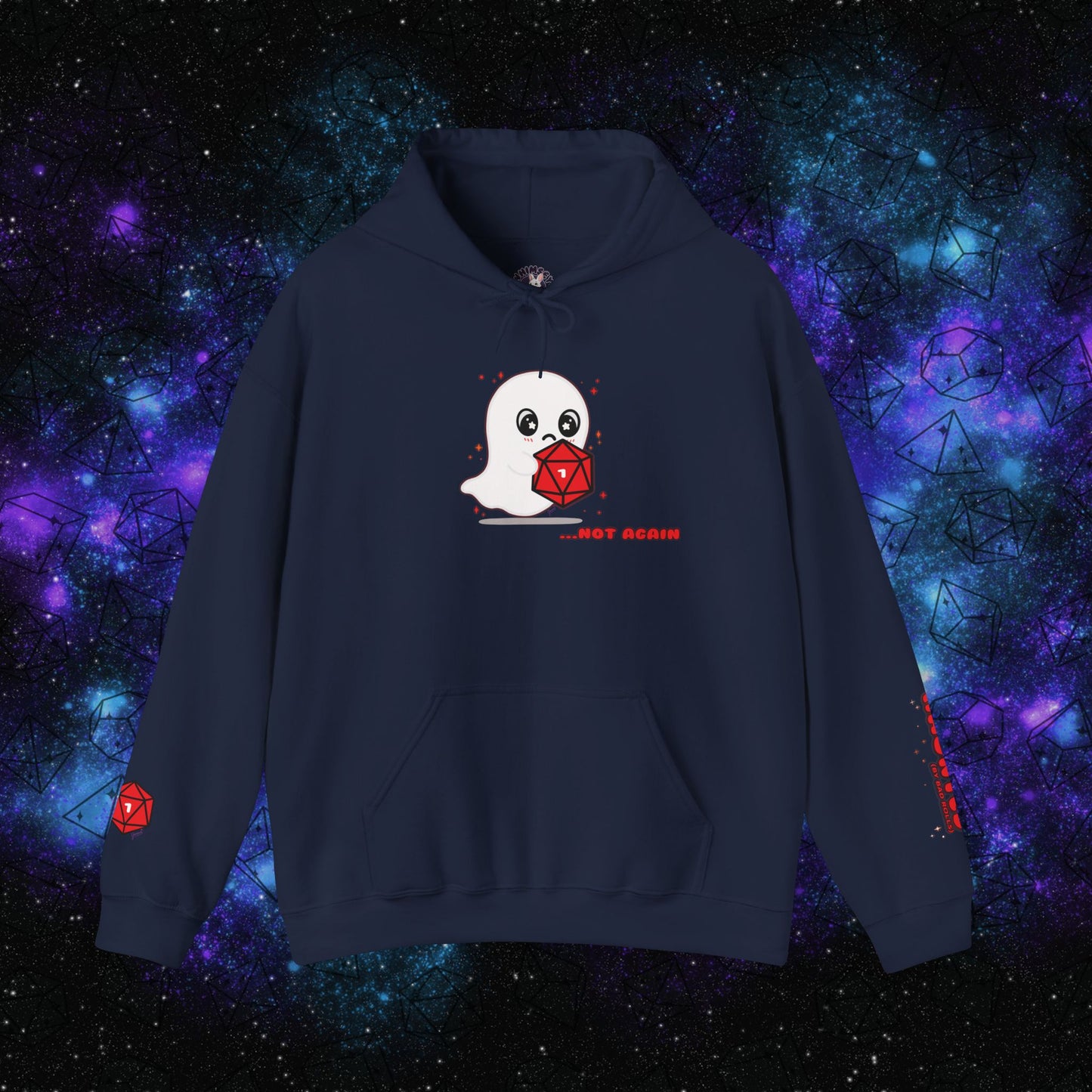 "Haunted (by Bad Rolls)" Unisex Graphic Hoodie