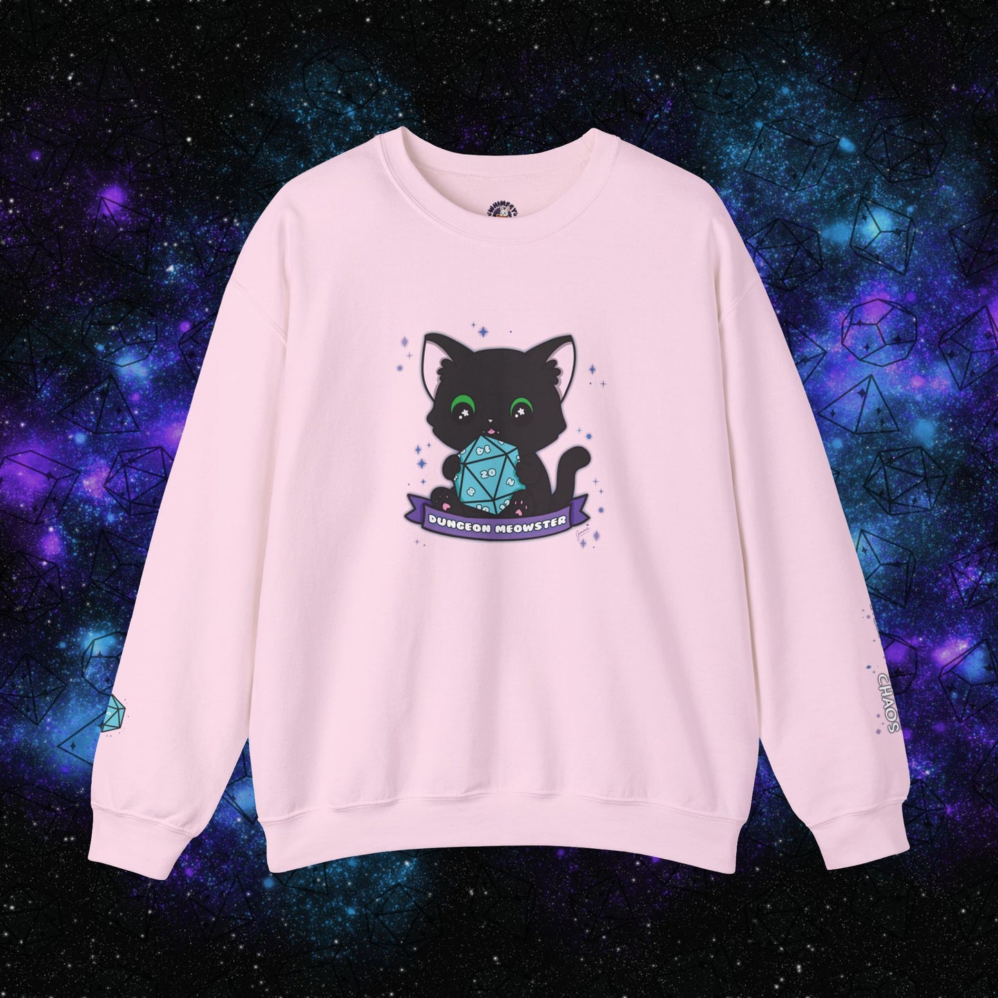 "Hexie, the Dungeon Meowster" Unisex Graphic Sweatshirt