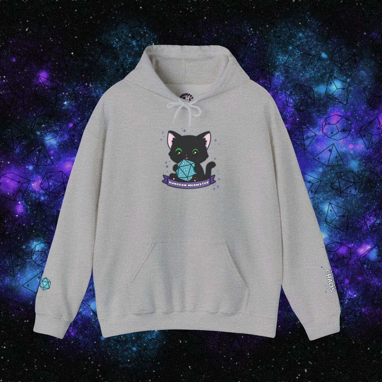 "Hexie, the Dungeon Meowster" Unisex Graphic Hoodie