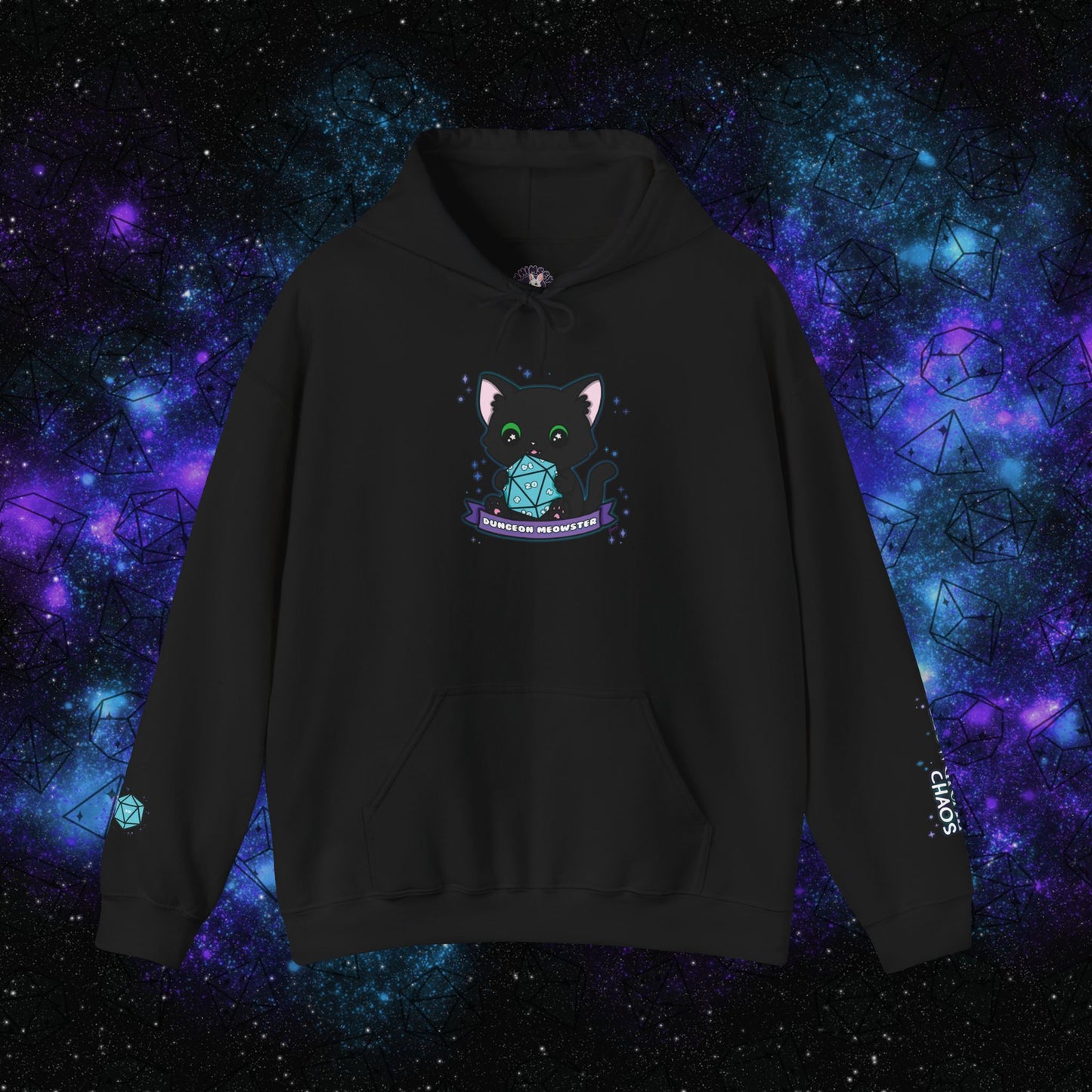 "Hexie, the Dungeon Meowster" Unisex Graphic Hoodie