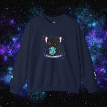 "Hexie, the Dungeon Meowster" Unisex Graphic Sweatshirt