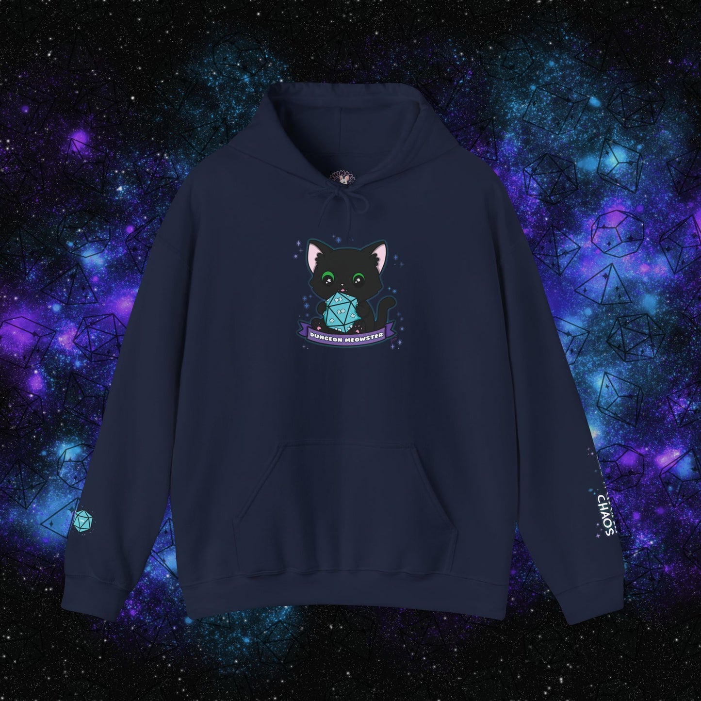 "Hexie, the Dungeon Meowster" Unisex Graphic Hoodie