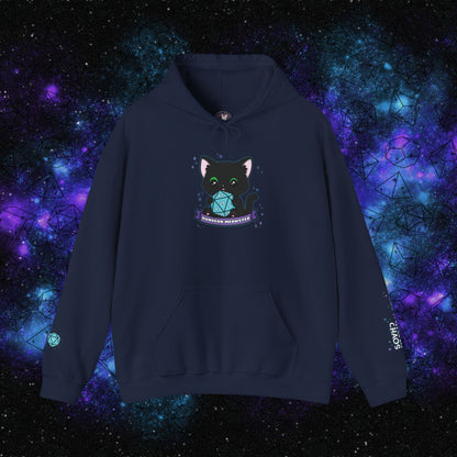 "Hexie, the Dungeon Meowster" Unisex Graphic Hoodie