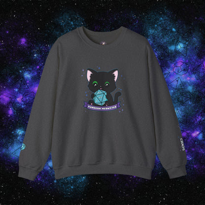 "Hexie, the Dungeon Meowster" Unisex Graphic Sweatshirt