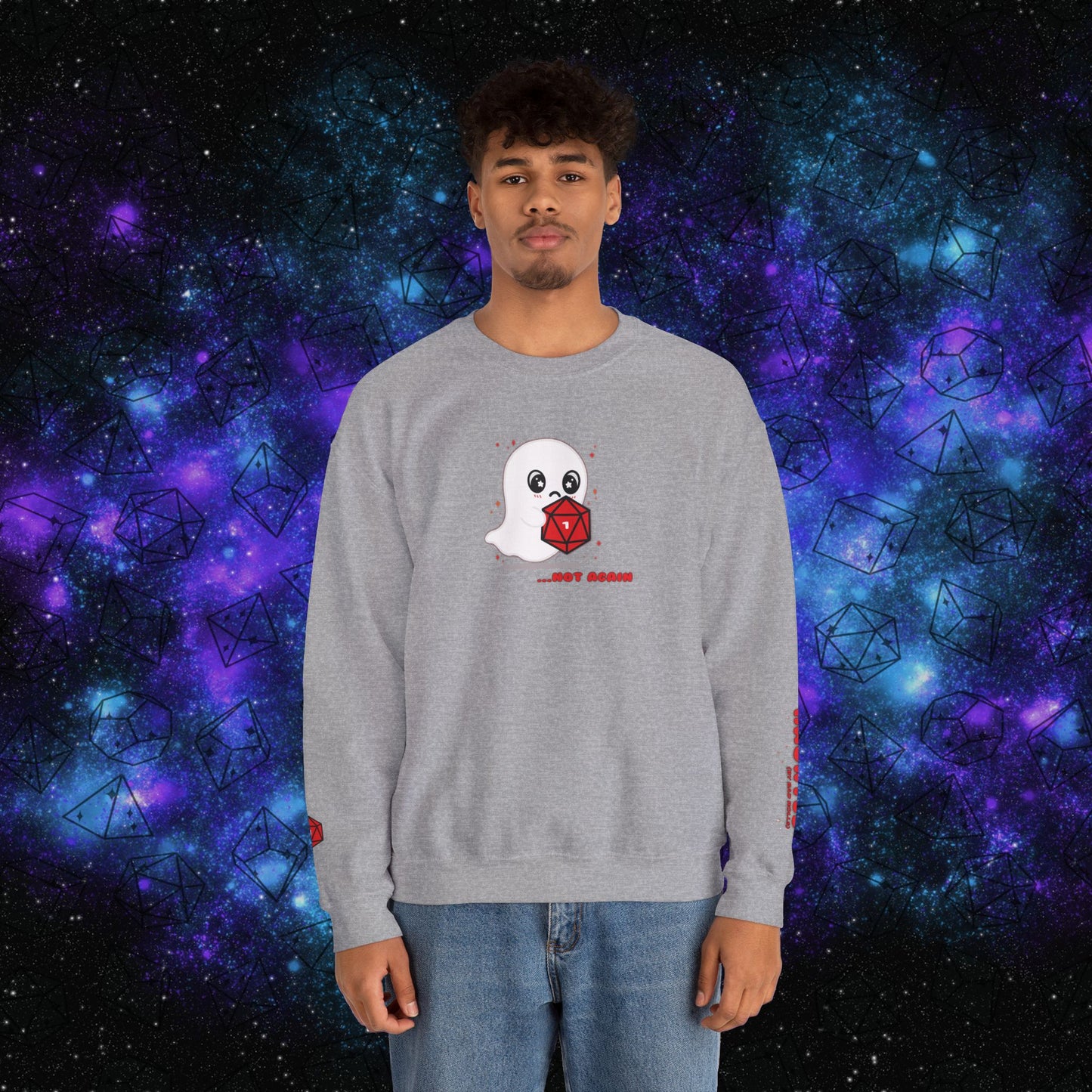 "Haunted (by Bad Rolls)" Unisex Graphic Sweatshirt