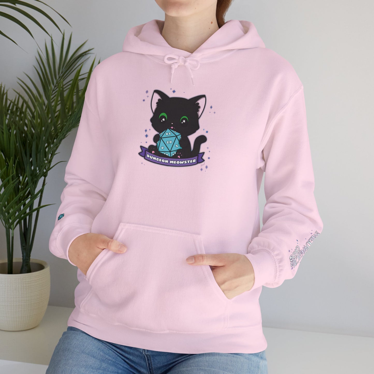"Hexie, the Dungeon Meowster" Unisex Graphic Hoodie