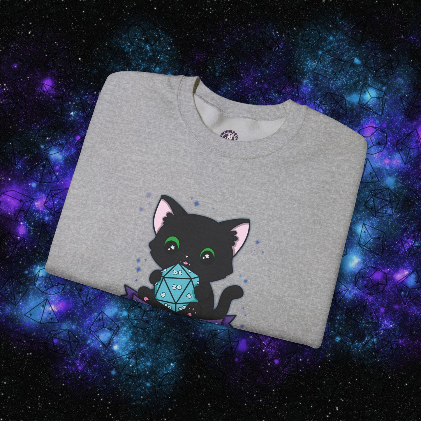 "Hexie, the Dungeon Meowster" Unisex Graphic Sweatshirt