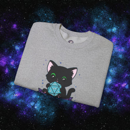 "Hexie, the Dungeon Meowster" Unisex Graphic Sweatshirt